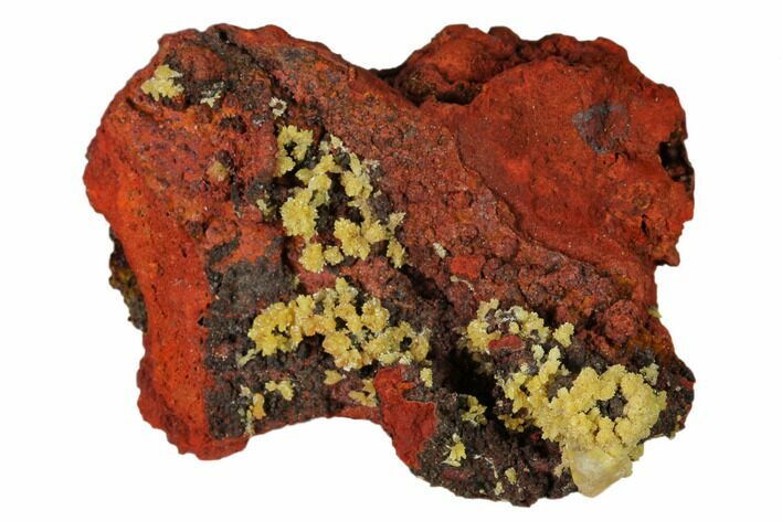 Mimetite and Calcite Crystals on Limonitic Matrix - Mexico #157108